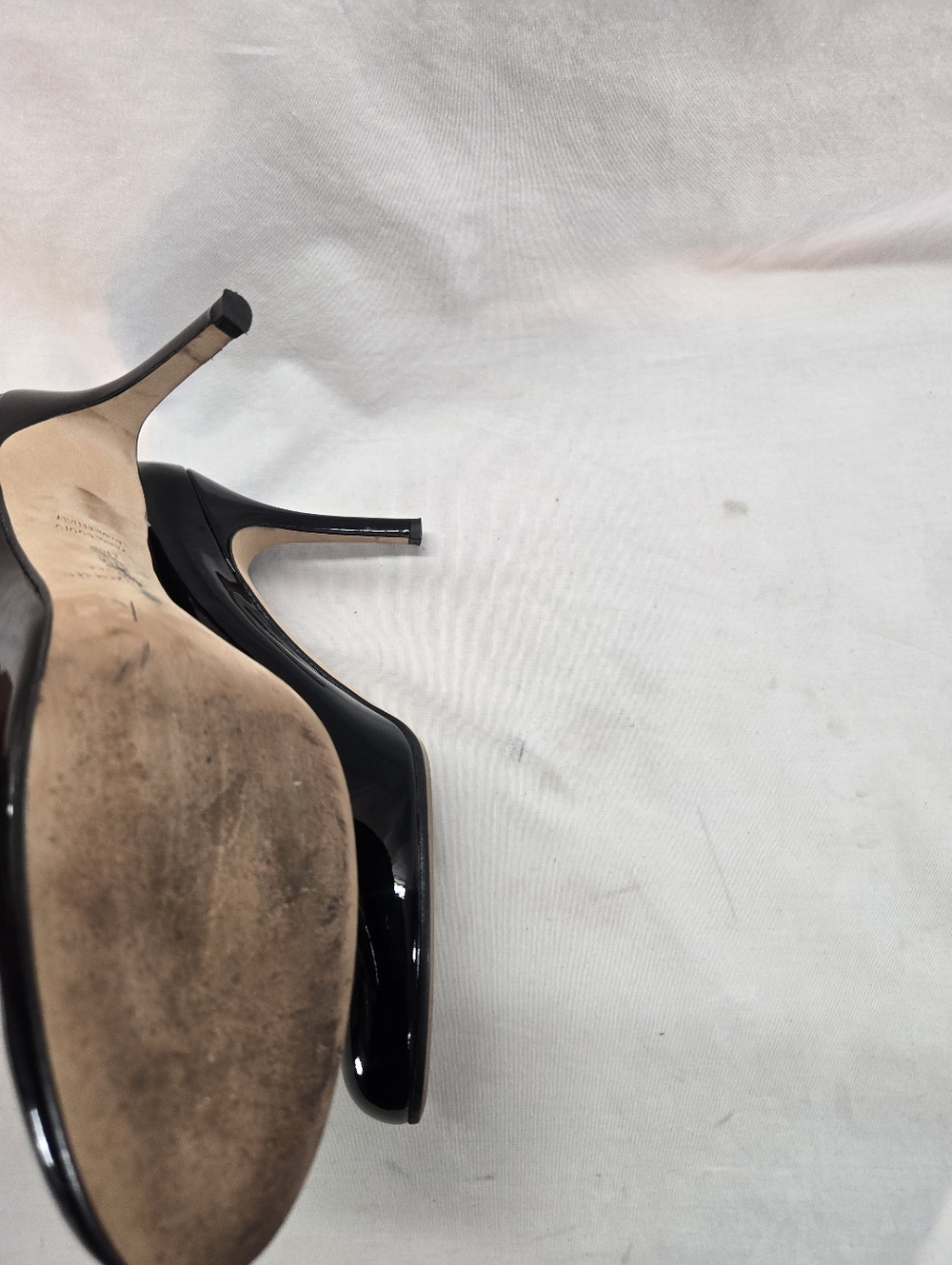 KATE SPADE Women’s 10M Black Karolina Black Patent Leather Pumps 3.5" Heels - Picture 5 of 6